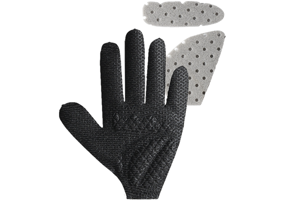 Vista de los guantes largos de Marvok